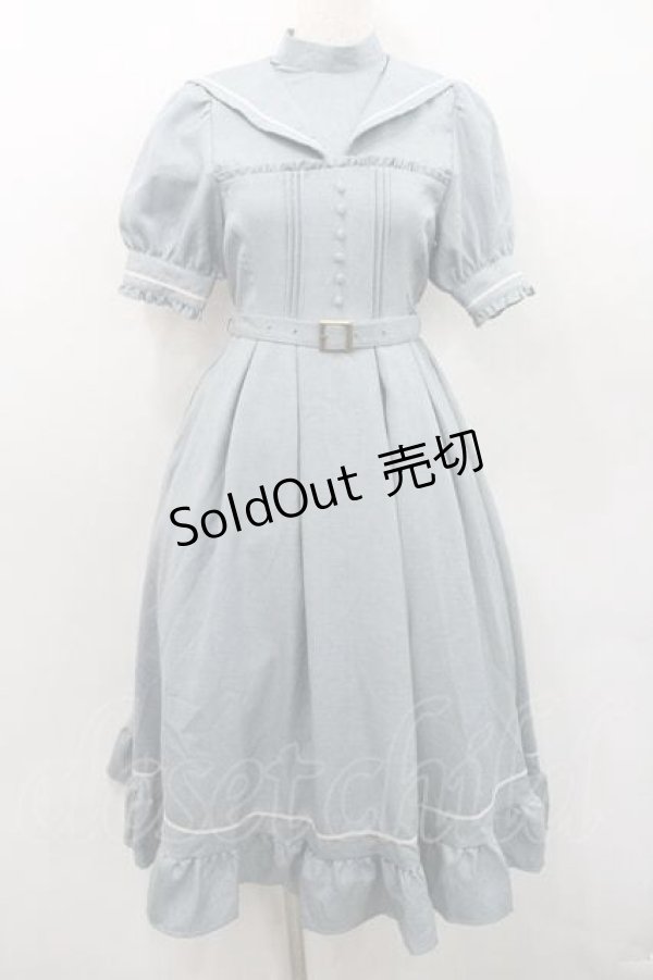 画像1: Kurumi Collaboration / マリンアカデミアワンピース SS 淡青 I-26-01-13-076-0-OP-SA-ZI (1)