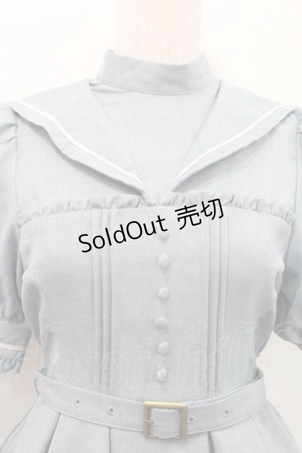 画像3: Kurumi Collaboration / マリンアカデミアワンピース SS 淡青 I-26-01-13-076-0-OP-SA-ZI (3)