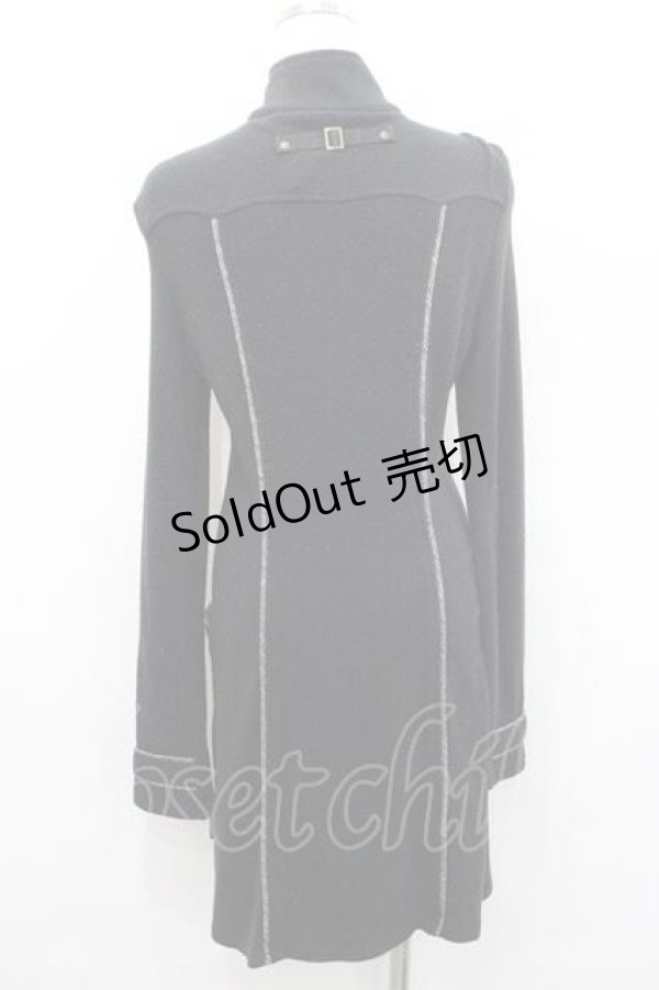 画像2: Ozz Croce / ハイネックZIP長袖ワンピース  黒 I-26-01-13-081-OO-OP-SA-ZI (2)