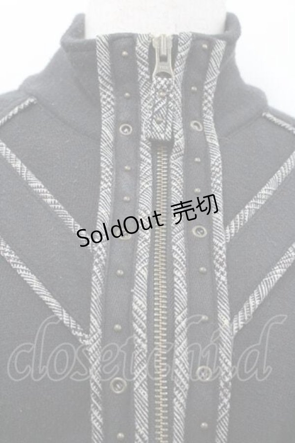 画像4: Ozz Croce / ハイネックZIP長袖ワンピース  黒 I-26-01-13-081-OO-OP-SA-ZI (4)