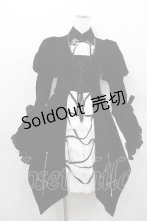 画像: ATELIER PIERROT / Blackwing Crucifix Dress Set -水銀燈コラボ-  ブラック I-26-01-13-082-EL-OP-SA-ZI