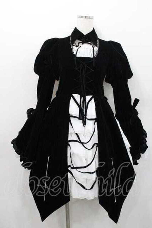 画像1: ATELIER PIERROT / Blackwing Crucifix Dress Set -水銀燈コラボ-  ブラック I-26-01-13-082-EL-OP-SA-ZI (1)