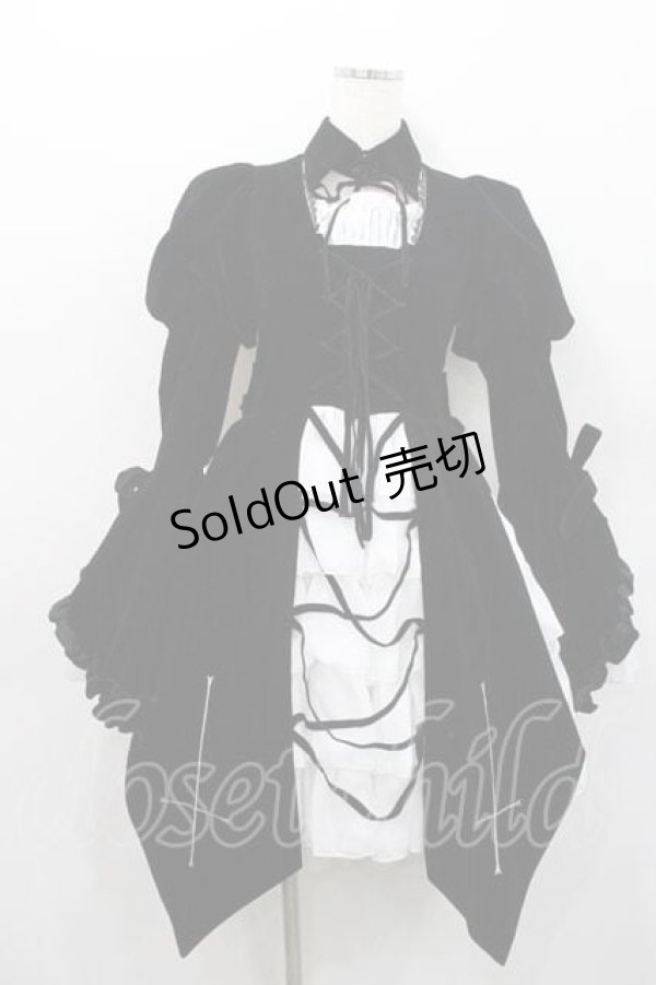 画像1: ATELIER PIERROT / Blackwing Crucifix Dress Set -水銀燈コラボ-  ブラック I-26-01-13-082-EL-OP-SA-ZI (1)