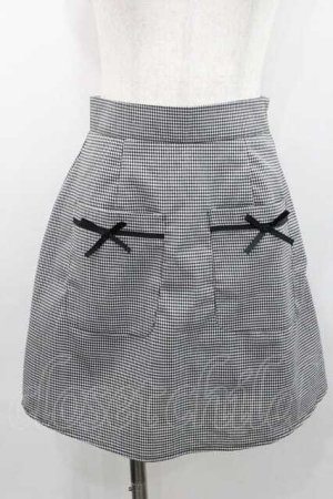 画像: evelyn / ギンガムチェックスカート  黒Ｘ白チェック I-26-01-13-088-LO-SK-SA-ZI