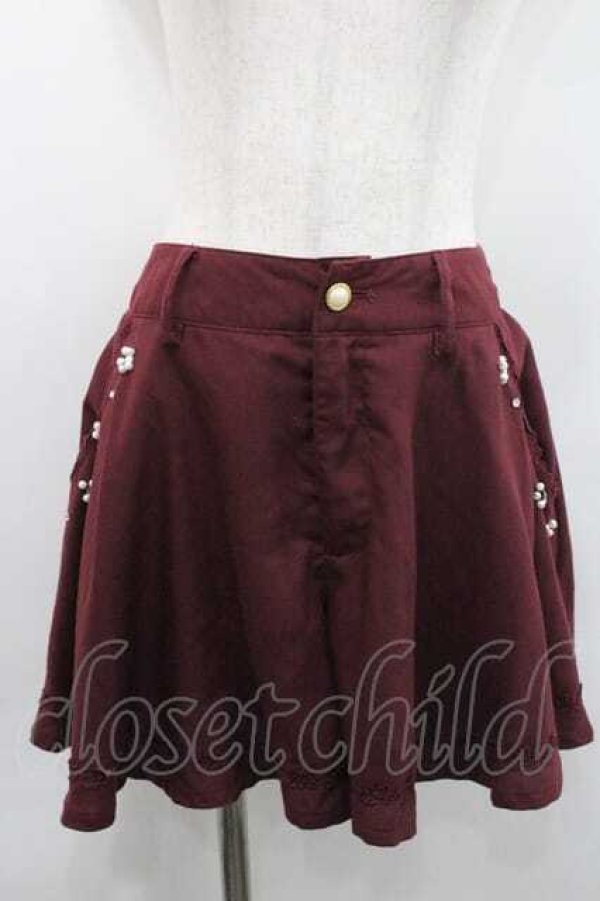 画像1: axes femme / キュロット Ｍ ワイン I-26-01-13-096-AX-PA-TE-ZI (1)