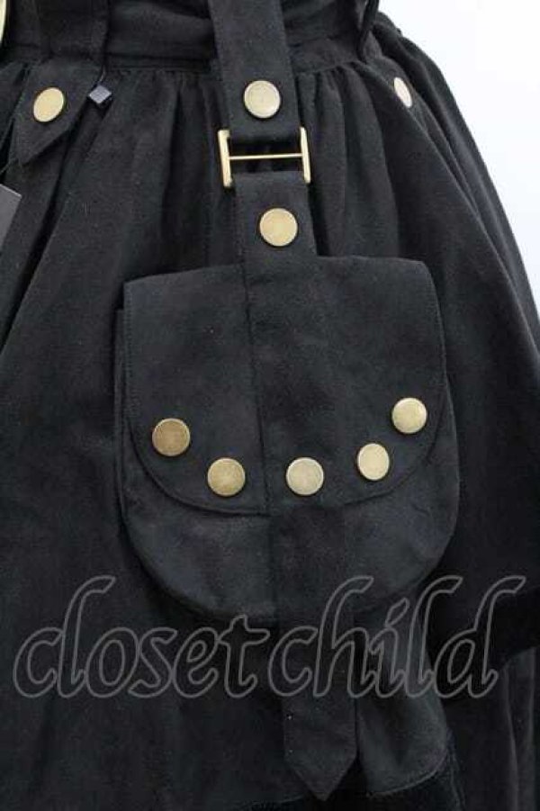 画像3: Vancy / ベルベットライン切替段スカート M 黒 I-26-01-13-097-0-SK-SA-ZI (3)