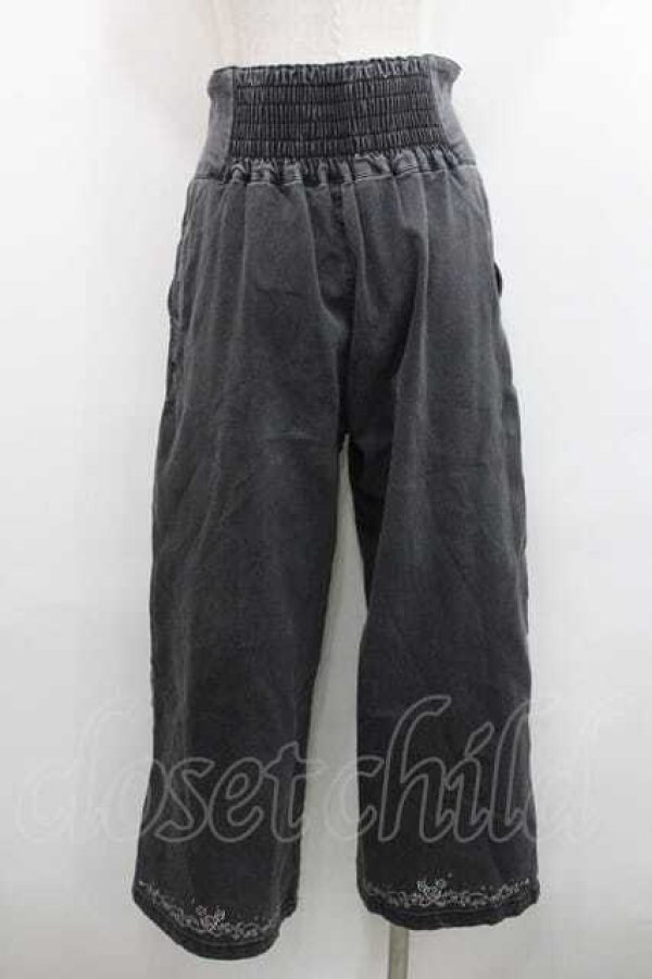 画像2: axes femme / マリン刺繍デザインワイドパンツ M グレー　　　　　　　　　　　　　　　　　　　　　　　　　　　　　　　　　　　　　　　　　　　　　　　　　　　　　　　　　　　　　　　　　　　　　　　　　　　　　　　　　　　　　　　　　　　　　　　　　　 I-26-01-13-098-AX-PA-SA-ZI (2)