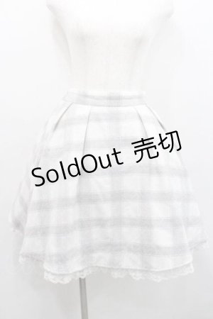 画像: LODISPOTTO / チェックスカート  アイボリーＸグレー I-26-01-13-099-LO-SK-SA-ZI
