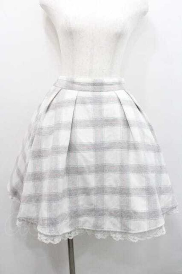 画像1: LODISPOTTO / チェックスカート  アイボリーＸグレー I-26-01-13-099-LO-SK-SA-ZI (1)