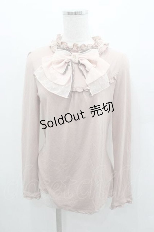 画像1: axes femme / BIGリボンプルオーバー Ｍ ピンク I-26-01-13-015-AX-TO-TE-ZI (1)