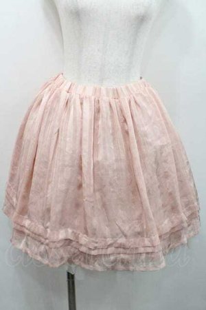 画像: F i.n.t / シフォンミニスカート  ピンク I-26-01-13-100-CA-SK-SA-ZI