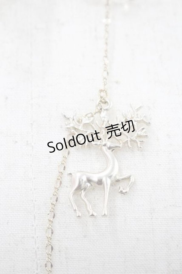 画像4: 棘 瑰 / ローズリボンチェーンチョーカー  白ｘ青 I-26-01-13-103-0-AC-SA-ZI (4)