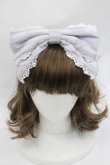 画像2: LOLITAその他(お買取対象外) / 総柄リボンカチューシャ  ラベンダー I-26-01-13-104-LO-AC-SA-ZI (2)