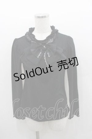 画像: axes femme / BIGリボンプルオーバー Ｍ 黒 I-26-01-13-016-AX-TO-TE-ZI