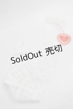 画像: BABY,THE STARS SHINE BRIGHT / レーシィレースアップソックス  白 I-26-01-13-106-BA-ZA-SA-ZI