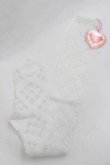 画像1: BABY,THE STARS SHINE BRIGHT / ローズリボンレースアップソックス  白 I-26-01-13-107-BA-ZA-SA-ZI (1)