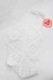 画像1: BABY,THE STARS SHINE BRIGHT / レーシィレースアップソックス  白 I-26-01-13-112-BA-ZA-SA-ZI (1)