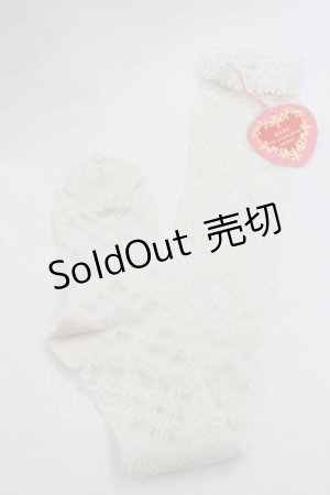 画像: BABY,THE STARS SHINE BRIGHT / レーシィレースアップソックス  生成り I-26-01-13-113-BA-ZA-SA-ZI