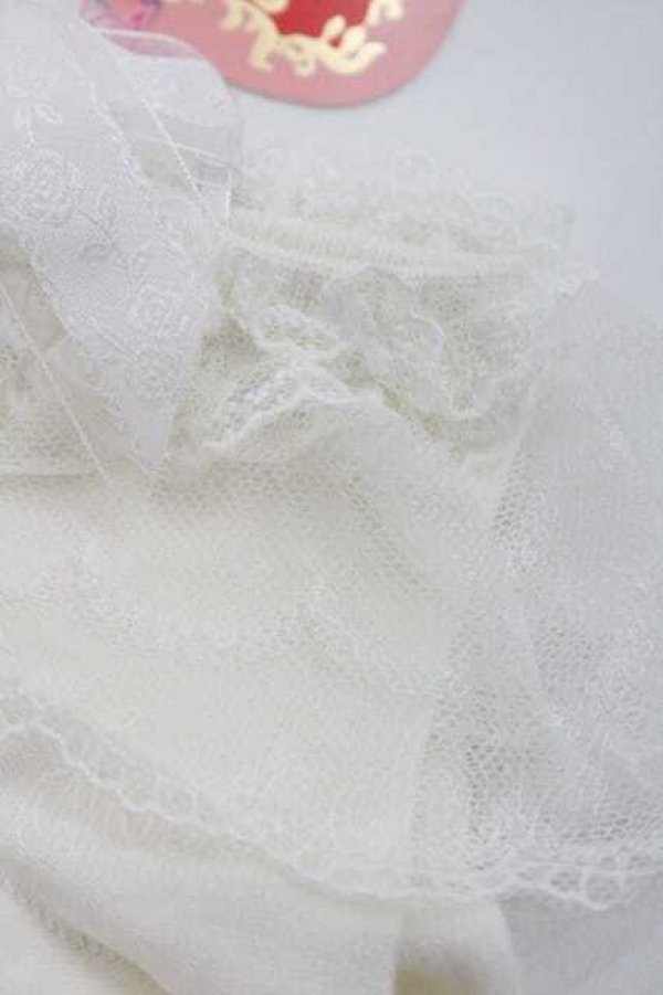 画像3: BABY,THE STARS SHINE BRIGHT / Roseリボンのクルー丈ソックス  白 I-26-01-13-114-BA-ZA-SA-ZI (3)