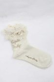画像2: Angelic Pretty / プリンセスロゴクルー丈ソックス  生成り I-26-01-13-116-AP-ZA-SA-ZI (2)