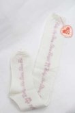 画像1: BABY,THE STARS SHINE BRIGHT / キラキラBABYロゴオーバーニーソックス  白 I-26-01-13-117-BA-ZA-SA-ZI (1)