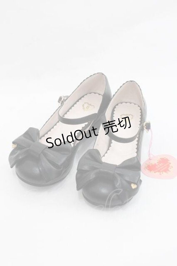 画像1: BABY,THE STARS SHINE BRIGHT / リルリボンシューズ S ブラック I-26-01-13-119-BA-SH-SA-ZI (1)