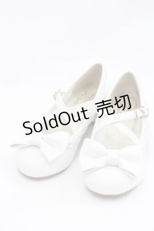 画像: Chalmiere / クロスベルトリボンパンプス S ホワイト I-26-01-13-123-0-SH-SA-ZI