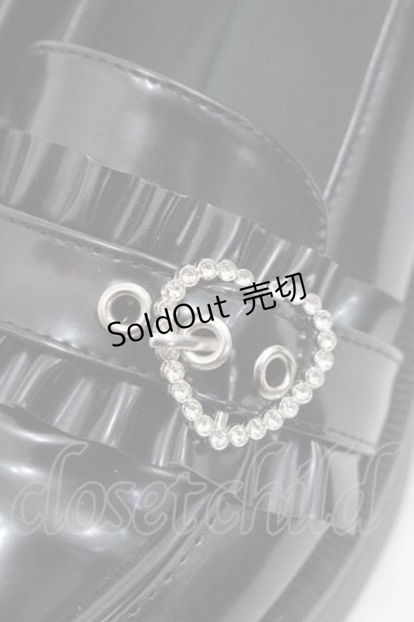 画像4: LOLITAその他(お買取対象外) / ハート付きローファー M 黒 I-26-01-13-124-LO-SH-SA-ZI (4)