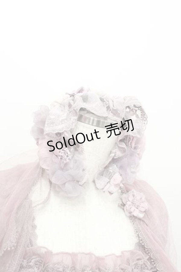 画像2: Mie Ye / 香水瓶&ローズ柄オーガンジーワンピースセット  アイボリーＸラベンダー I-26-01-13-031-0-OP-SA-ZI (2)