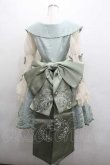 画像2: SAKYA LOLITA / 鈴蘭刺繍長袖ワンピース  グリーンＸアイボリー I-26-01-13-032-0-OP-SA-ZI (2)