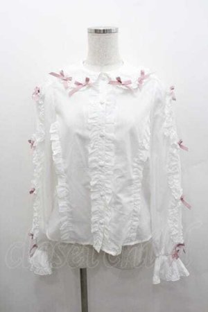 画像: Chalmiere / フリルブラウス M ホワイト I-26-01-13-005-0-BL-SA-ZI