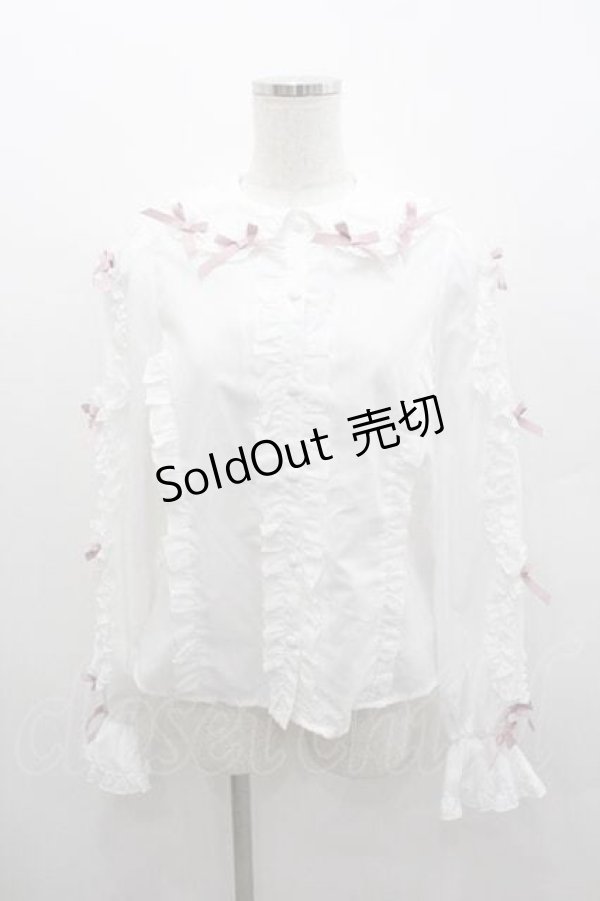 画像1: Chalmiere / フリルブラウス M ホワイト I-26-01-13-005-0-BL-SA-ZI (1)