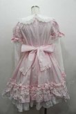 画像4: Angelic Pretty / Dolly Girl付け袖ワンピース  ピンクＸ白 I-26-01-15-038-AP-OP-SA-ZI (4)