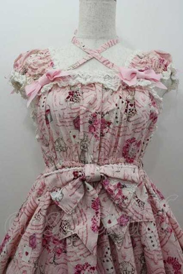 画像2: BABY,THE STARS SHINE BRIGHT / ガーデンアリスワンピース  ピンク I-26-01-15-041-BA-OP-SA-ZI (2)