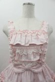 画像2: Angelic Pretty / Prettyフリルジャンパースカート  ピンクＸ白 I-26-01-15-042-AP-OP-SA-ZI (2)