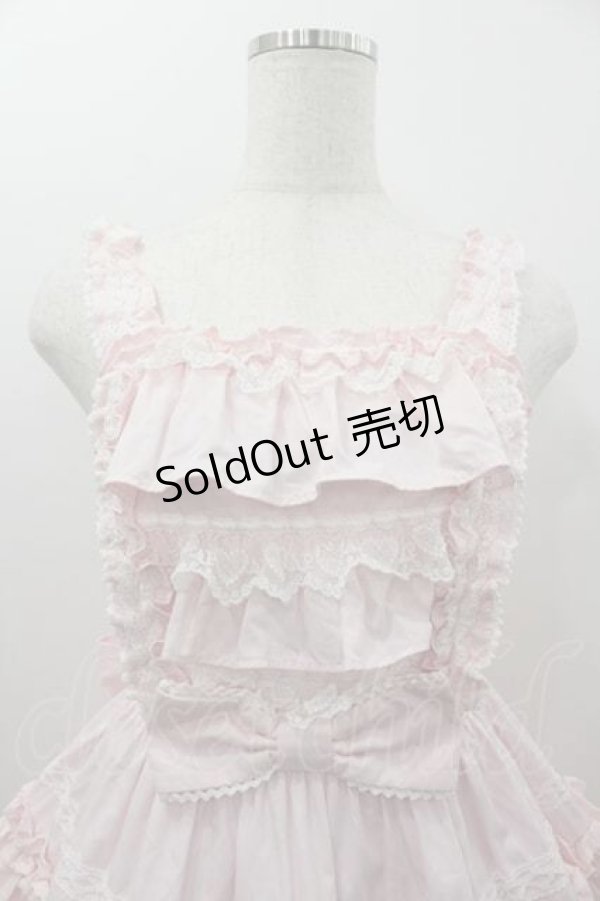 画像2: Angelic Pretty / Prettyフリルジャンパースカート  ピンクＸ白 I-26-01-15-042-AP-OP-SA-ZI (2)