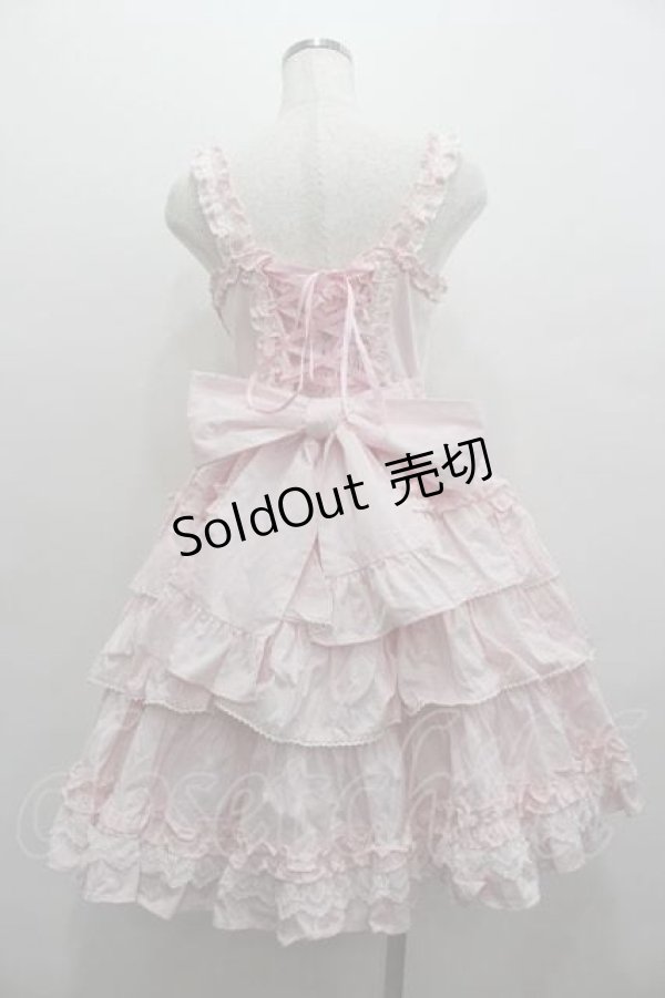画像3: Angelic Pretty / Prettyフリルジャンパースカート  ピンクＸ白 I-26-01-15-042-AP-OP-SA-ZI (3)