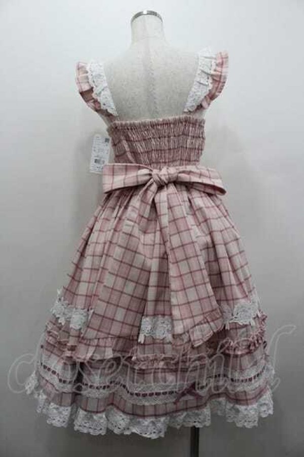 画像4: Chalmiere / タータンチェックジャンスカ M ピンク I-26-01-15-044-0-OP-SA-ZI (4)