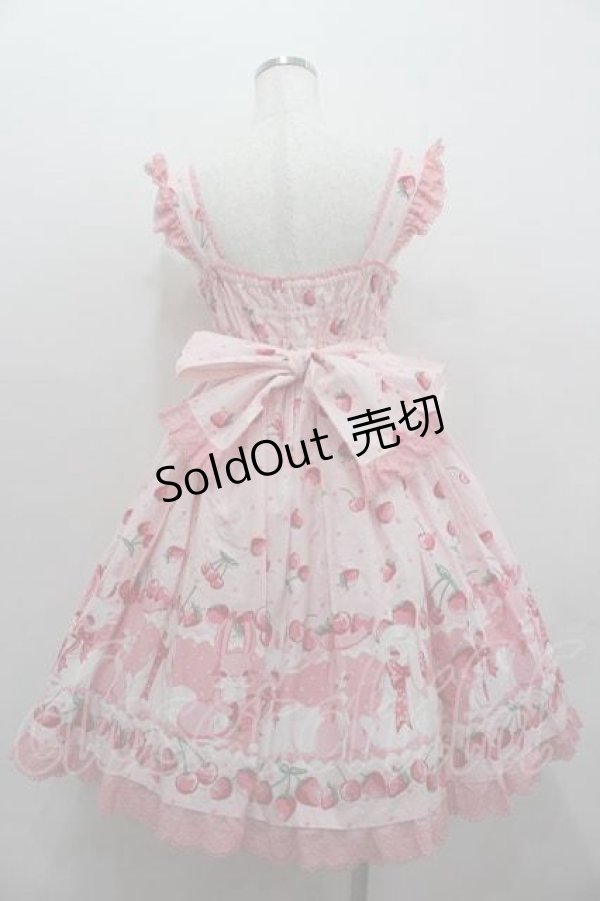 画像4: Angelic Pretty / Cherry Berry Bunny胸リボンジャンパースカート  ピンク I-26-01-15-045-AP-OP-SA-ZI (4)