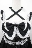画像3: BABY,THE STARS SHINE BRIGHT / シャーリングベビードールジャンパースカート  黒Ｘ白 I-26-01-15-054-BA-OP-SA-ZI (3)