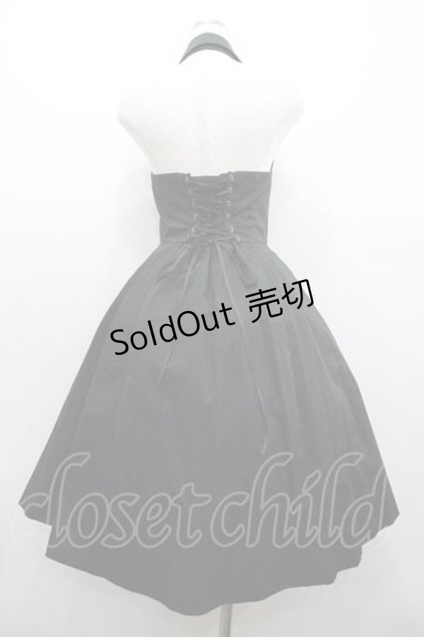 画像2: Sheglit / ホルターネックベストワンピース  黒 I-26-01-15-057-EL-OP-SA-ZI (2)