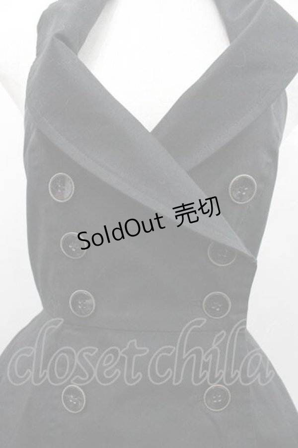 画像3: Sheglit / ホルターネックベストワンピース  黒 I-26-01-15-057-EL-OP-SA-ZI (3)