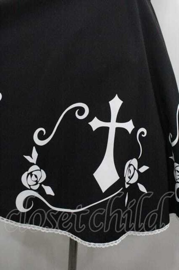 画像3: Moi-meme-Moitie / 薔薇十字ジャンパースカート 9号 黒 I-26-01-15-059-MO-OP-TE-ZI (3)