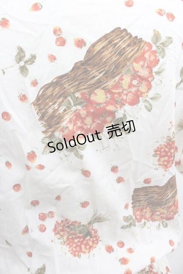 画像3: WONDERFUL WORLD / かご苺ワンピース  生成りＸ赤 I-26-01-15-065-LO-OP-SA-ZI (3)