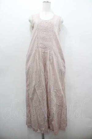 画像: WONDERFUL WORLD / 前身頃ピンタックノースリーブワンピース  ピンク I-26-01-15-068-LO-OP-SA-ZI