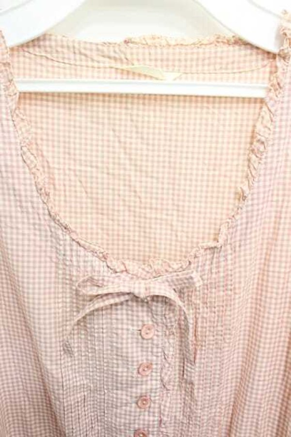 画像5: PINK HOUSE / ギンガムチェックノースリーブワンピース  ピンクチェック I-26-01-15-069-LO-OP-SA-ZI (5)