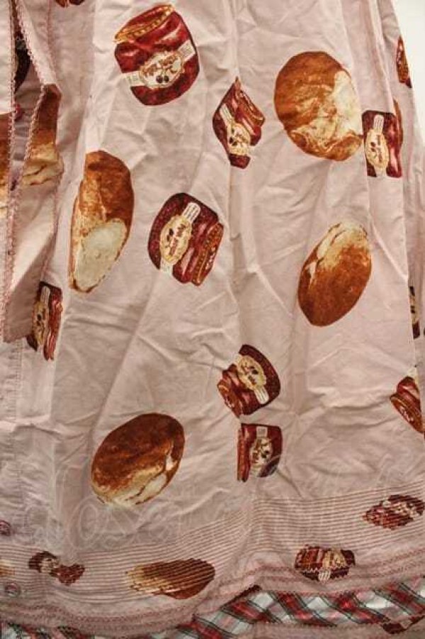 画像3: PINK HOUSE / ジャム&パンプリントエプロンジャンパースカート  ピンク I-26-01-15-071-LO-OP-SA-ZI (3)