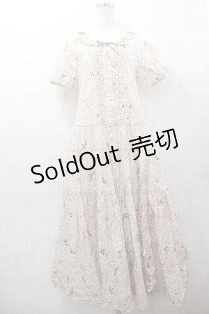 画像: PINK HOUSE / SAKURA半袖たくし上げリボンワンピース  ピンク I-26-01-15-072-LO-OP-SA-ZI