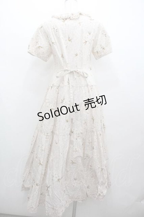 画像2: PINK HOUSE / SAKURA半袖たくし上げリボンワンピース  ピンク I-26-01-15-072-LO-OP-SA-ZI (2)