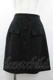 画像1: Ank Rouge / フロントボタンミニスカート  黒 I-26-01-15-086-CA-SK-SA-ZI (1)